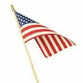 Independence Flag Stickflag US 12inx18in w Bl Cp USE12D
